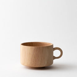 Wooden coffee cup | Rubber wood