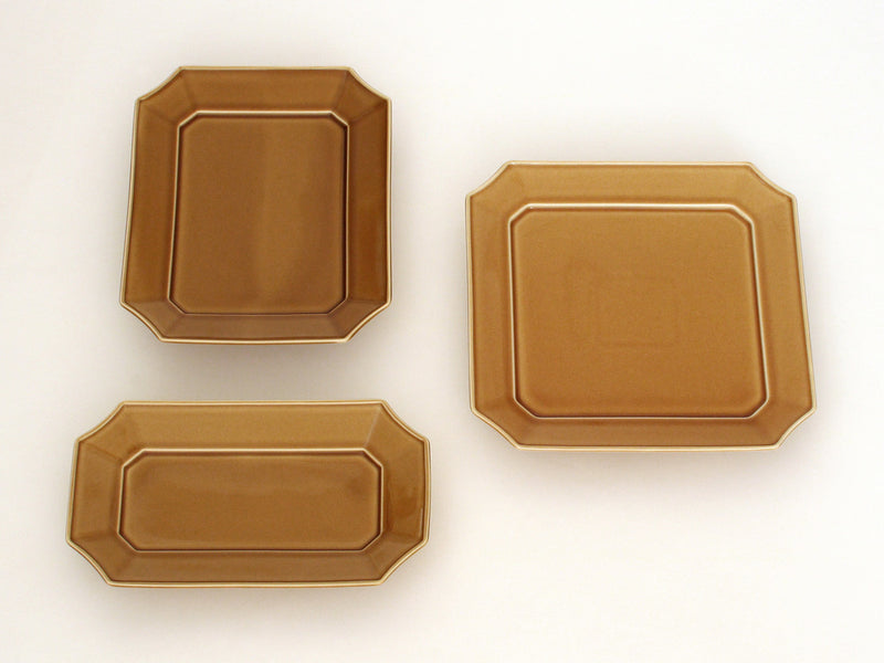 Rectangular Dish 19cm Light-Brown | mizu mizu