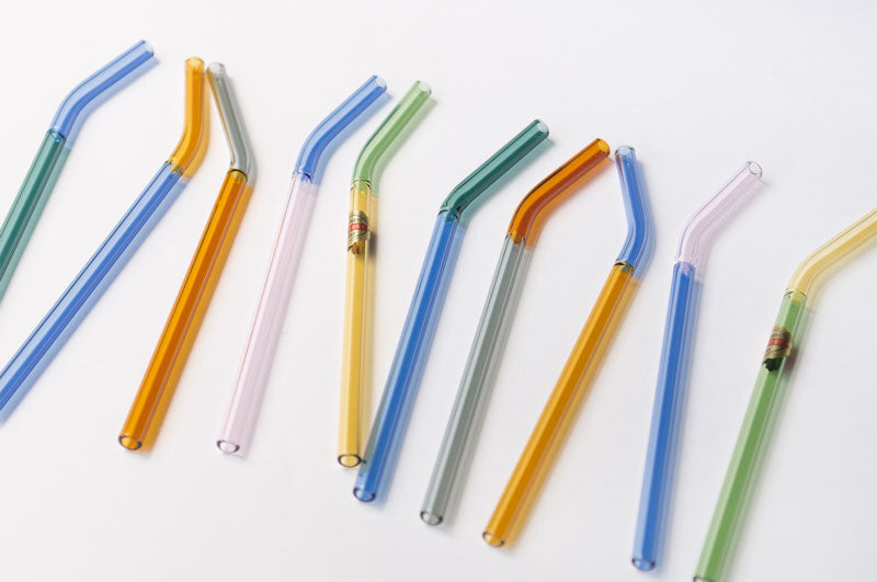 TWO TONE GLASS STRAW | amabro