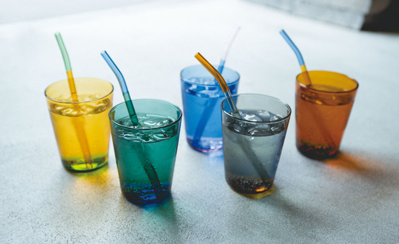 TWO TONE GLASS STRAW | amabro