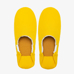 ABE Canvas Home Shoes | Wool-Lined | Mustard Yellow